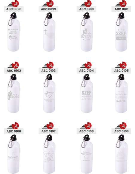 Bidon aluminiowy  Personalizowany Prezent z Grawerem NA DZIEŃ BABCI
