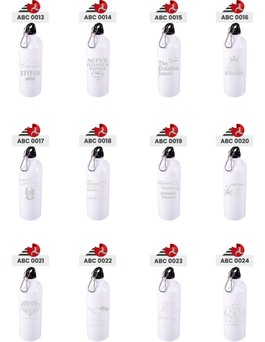 BIDON ALUMINIOWY 800 ML Personalizowany Prezent z Grawerem NA WIELKANOC