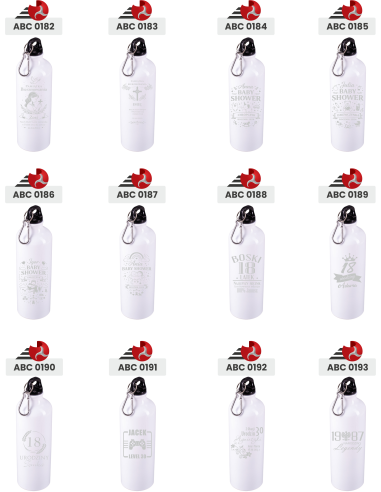 Bidon aluminiowy Elegancki Prezent z Własnym Grawerem Z TWOIM IMIENIEM