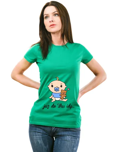 Koszulka z Nadrukiem Napis – Prezent dla Mamy na Zamówienie