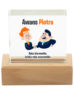 Upominek z OKAZJI Awansu Trofeum z Własnym Projektem Indywidualną GRAFIKĄ