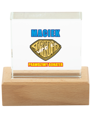 Trofeum Z WŁASNĄ Grafiką NADRUKIEM Napisem 18ste urodziny Prezent Upominek