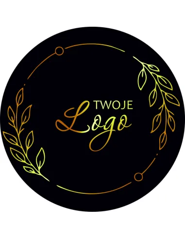 Naklejki Etykiety z logo Twojej Firmy 5 cm 100 szt