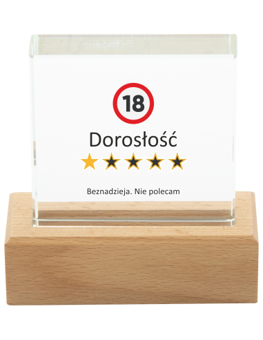 Prezent na DZIEŃ DZIADKA z własną GRAFIKĄ Trofeum z NADRUKIEM Napisem LOGO