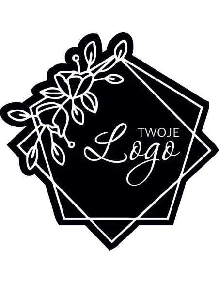 Naklejki Etykiety logo Twojej Firmy 5 cm 50 szt z Nadrukiem