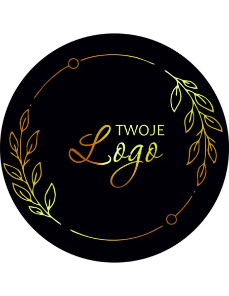 Naklejki Etykiety z logo Twojej Firmy 10 cm 100 szt
