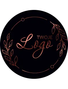Naklejki Etykiety logo Twojej Firmy 5 cm 500 szt z Nadrukiem