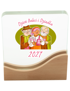 Trofeum z nadrukiem UV dla BABCI Dzień DZIADKA dowolna Grafika NAPIS LOGO