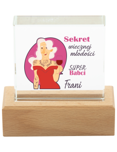 Prezent DZIEŃ BABCI Ozdoba Trofeum z Własnym LOGO grafiką Upominek Gadżet