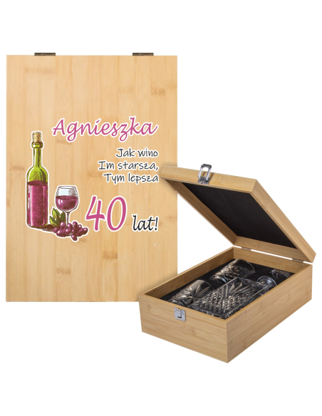 Świetny PREZENT Karafka na WHISKY Upominek na 18 URODZINY Dowolna GRAFIKA