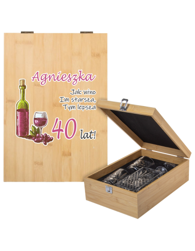 Prezent DZIEŃ BABCI Upominek Karafka na WHISKY z Dowolną GRAFIKĄ Nadrukiem