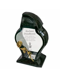 Personalizowany Znicz Grawerowany z Grawerem Dziadków