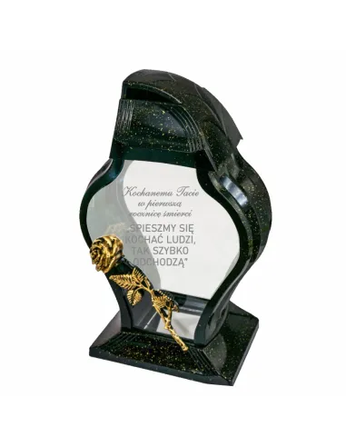 Personalizowany Znicz z Dedykacją Grawerem dla Mamy Taty