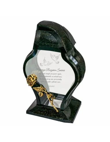 Personalizowany Znicz z Grawerem Rocznicę Śmierci Napisem