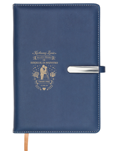 Notes w linie Personalizowany Grawerowany Upominek NA ROCZNICĘ ŚLUBU
