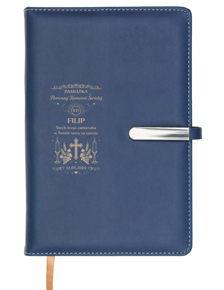 Notes w linie Elegancki Prezent z Własnym Grawerem PIERWSZAKOMUNIA ŚWIĘTA