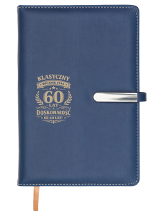 Notes w linie Elegancki Prezent z Własnym Grawerem NA URODZINY 60 50 40