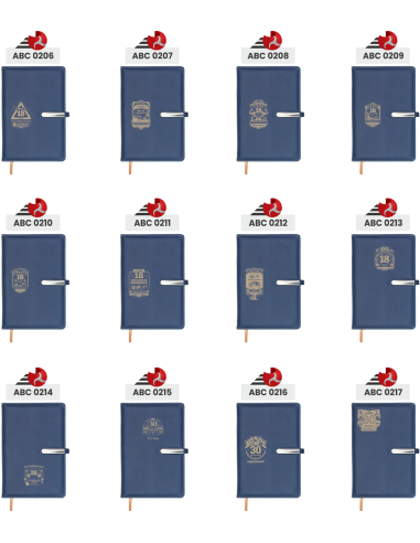 Notes w linie Elegancki Prezent z Własnym Grawerem NA URODZINY 60 50 40