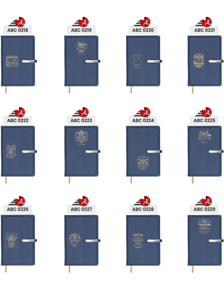 Notes w linie Elegancki Prezent z Własnym Grawerem NA URODZINY 60 50 40