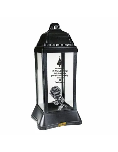 Znicz Lampion Latarenka Napisem Grawerem Boże Narodzenie