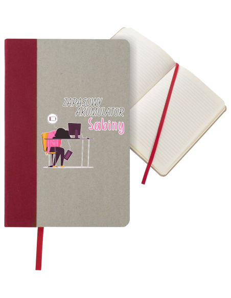 NOTES A5 w linie z nadrukiem UV PREZENT DLA MAMY z imieniem