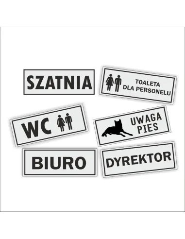 Tabliczka Drzwi Grawerowna Złota Srebrna Biuro Tablice