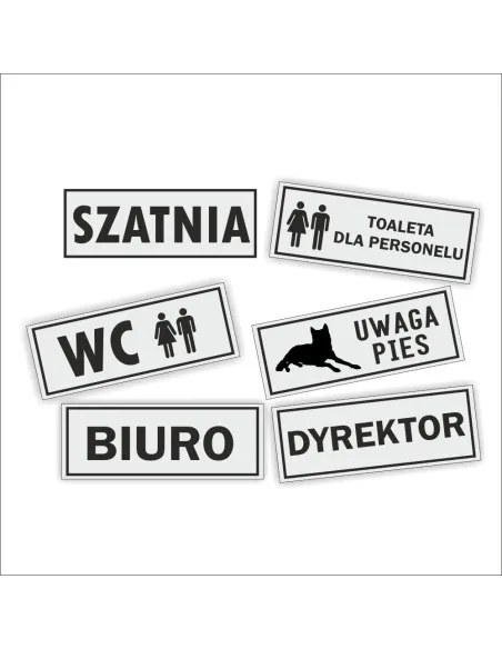 Tabliczka Drzwi Grawerowna Złota Srebrna Biuro Tablice