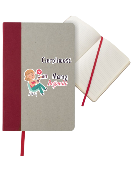 NOTES A5 w linie prezent z nadrukiem uv na urodziny z twoim napisem