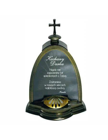 Znicz z Dedykacją Grawerem Personalizowany z Grawerem