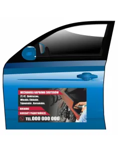 Magnes na Samochód Reklama Magnetyczna Mechanika Naprawa