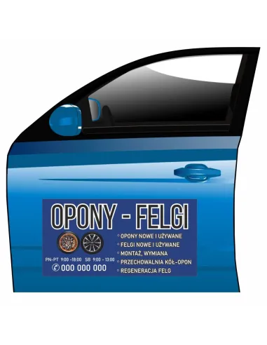 Reklama Magnetyczna Personalizowany z Nadrukiem Reklamowy