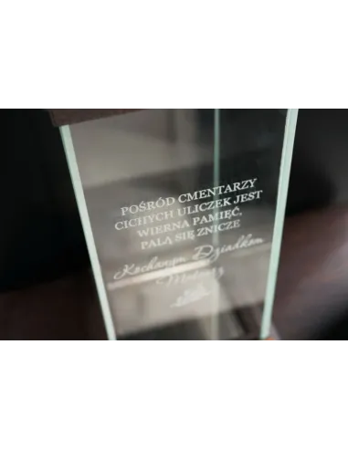 Znicz z Napisem Grawerem Okazji Rocznicy Ślubu z Grawerem