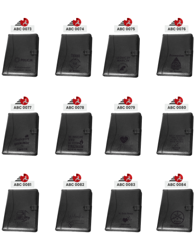Czarna Teczka A4 Personalizowany Prezent z Grawerem dla programisty