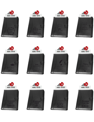 Czarna Teczka A4 Personalizowany Prezent z Grawerem dla programisty