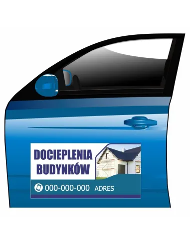 Reklama Magnetyczna Magnes Samochód Docieplenia Budynków