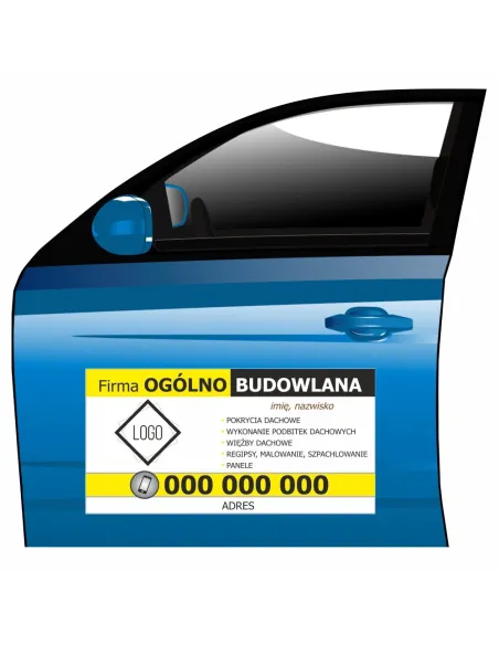 Reklama Magnetyczna Personalizowany z Nadrukiem dla Firm