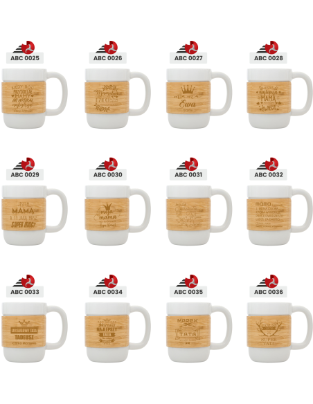 Kubek ceramiczny Personalizowany Grawerowany Upominek NA DZIEŃ BABCI