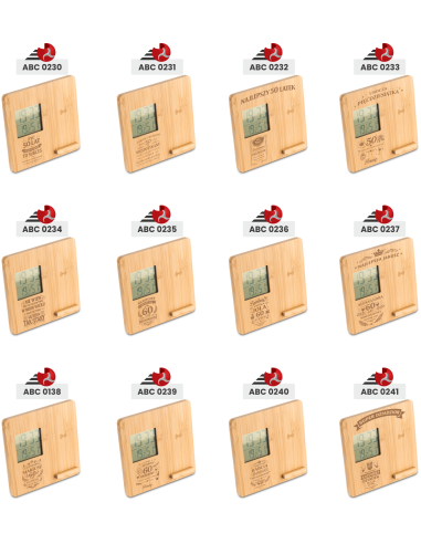 Stacja pogodowa Elegancki Prezent z Własnym Grawerem NA ROCZNICE ŚLUBU
