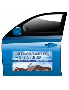 Magnes na Samochód Reklama Magnetyczna Usługi Blacharsko