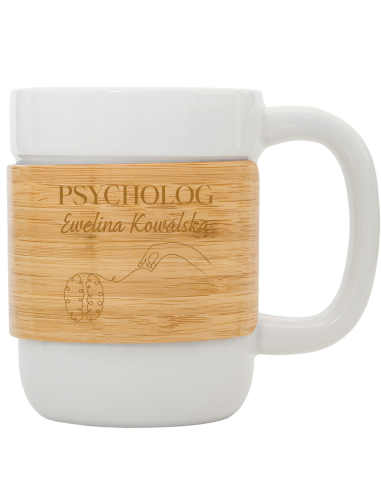 Kubek ceramiczny Personalizowany Prezent z Grawerem DLA PSYCHOLOGA