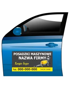 Magnes na Samochód Reklama Magnetyczna Posadzki Maszynowe