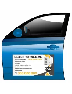 Reklama Magnetyczna Magnes Samochód Usługi Hydrauliczne