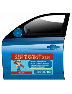 Reklama Magnetyczna Magnes Samochód Pogotowie Hydrauliczne
