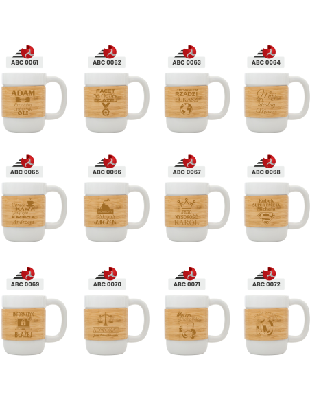 Kubek ceramiczny Personalizowany Grawerowany Upominek DLA NAUCZYCIELKI