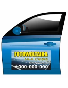 Reklama Magnetyczna Magnes Samochód Fotowoltaika Ciebie