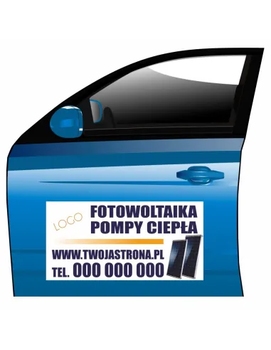 Magnes na Samochód Reklama Magnetyczna Fotowoltaika Pompy