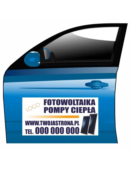 Magnes na Samochód Reklama Magnetyczna Fotowoltaika Pompy