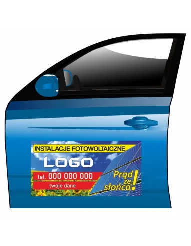 Reklama Magnetyczna Magnes Samochód Instalacje na Samochód
