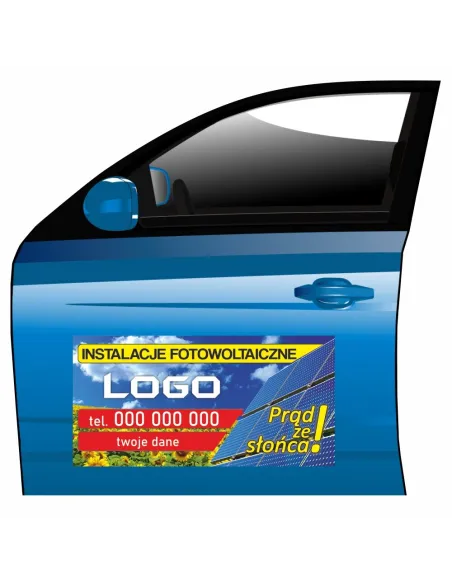 Reklama Magnetyczna Magnes Samochód Instalacje na Samochód