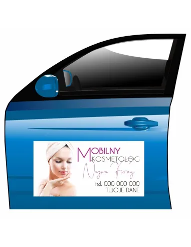 Reklama Magnetyczna Magnes Samochód Mobilny Kosmetolog
